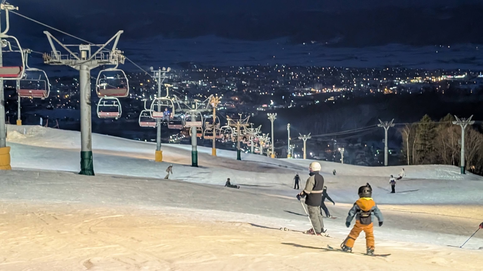Furano slopes at night